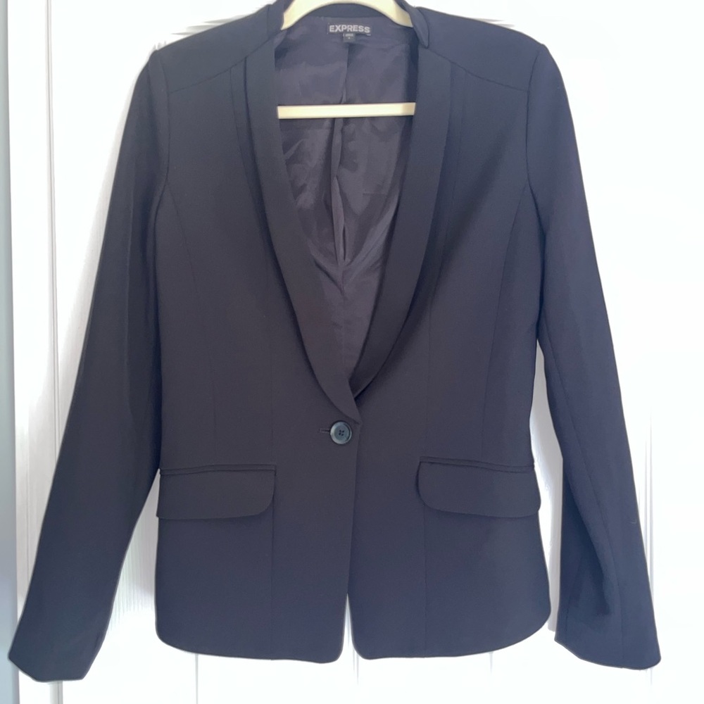 Express Black Blazer Tailored Suit Jacket